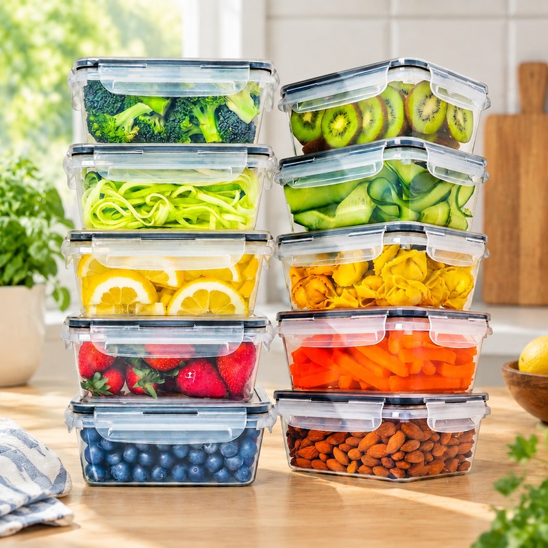 Food Storage Labels - BPA가 없는 주방용 보관 용기 10개