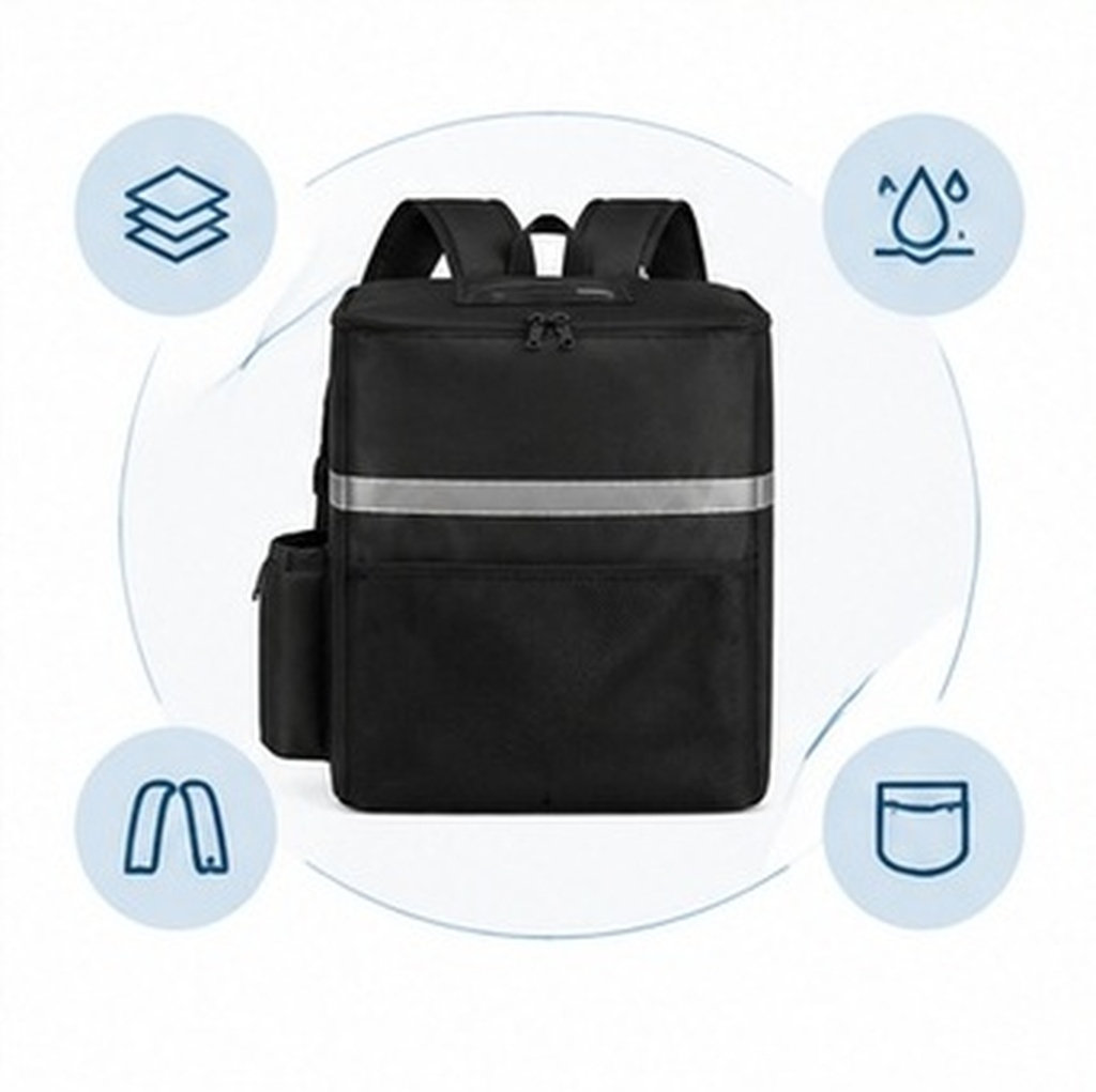 Food Storage Bag - 1개입, 두꺼운 단열 소재로 제작된 보온/보냉