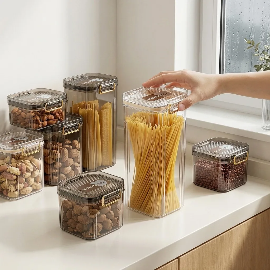 뚜껑이 있는 밀폐형 식품 보관 용기, 투명하고 쌓아서  - Food Storage With Dividers 리뷰 및 가격
