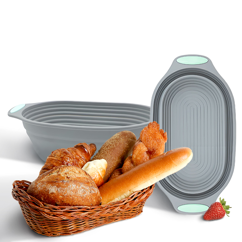 1PC 실리콘 접이식 반네통 빵 발효 바구니 - 사워도 - Food Storage With Dividers 리뷰 및 가격