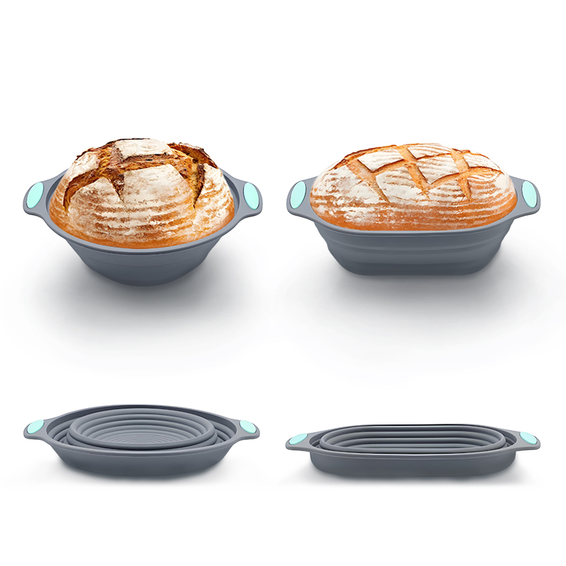 1PC 실리콘 접이식 반네통 빵 발효 바구니 - 사워도 - Food Storage With Dividers 리뷰 및 가격