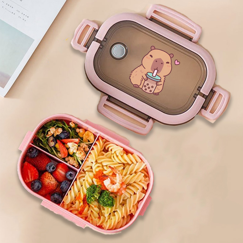 Capybara 도시락 상자 애니메이션 동물 인쇄 식품 - Food Storage Containers 리뷰 및 가격
