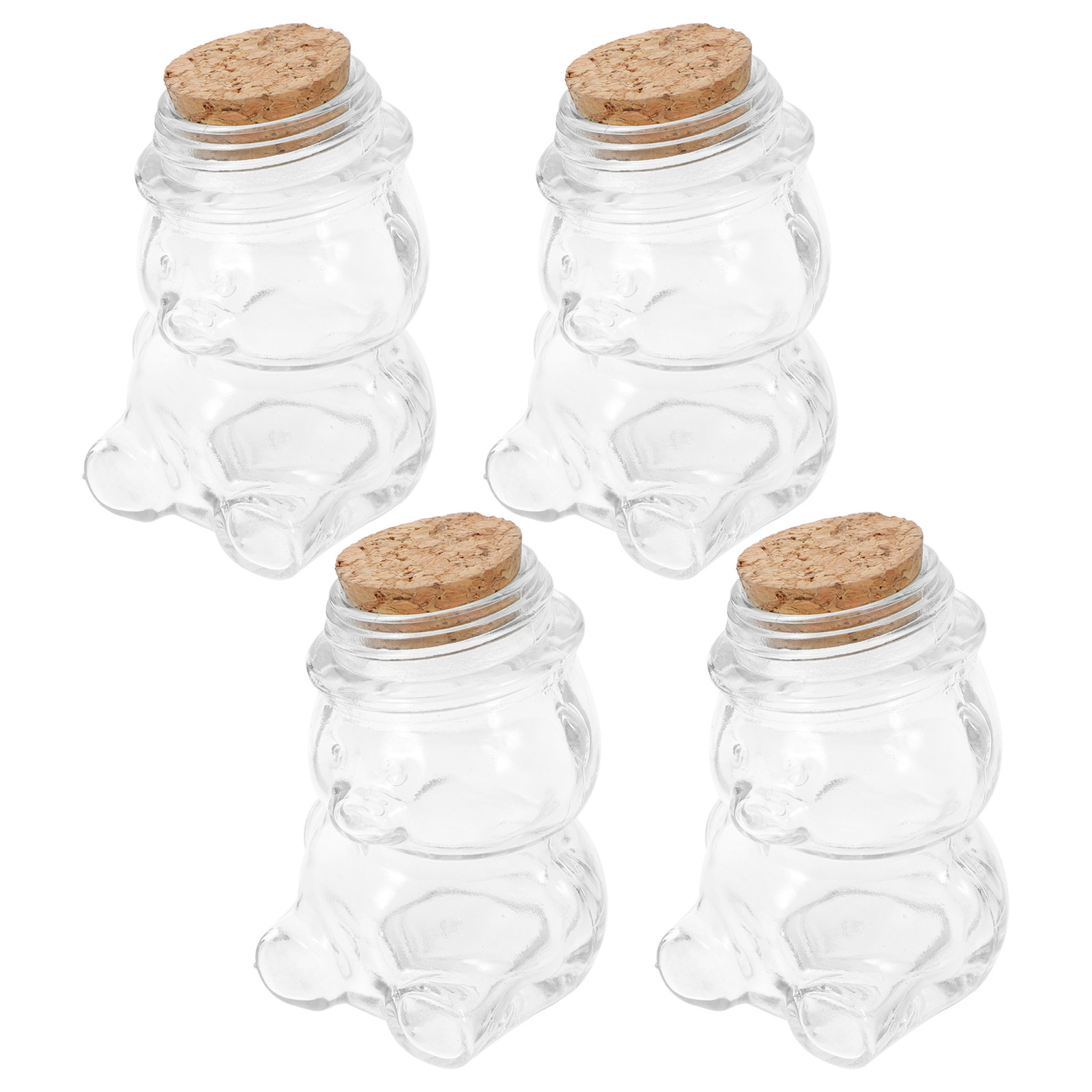 투명한 유리 재질의 사탕 보관용기 4개 세트, 밀폐 뚜 - Food Storage Containers 리뷰 및 가격