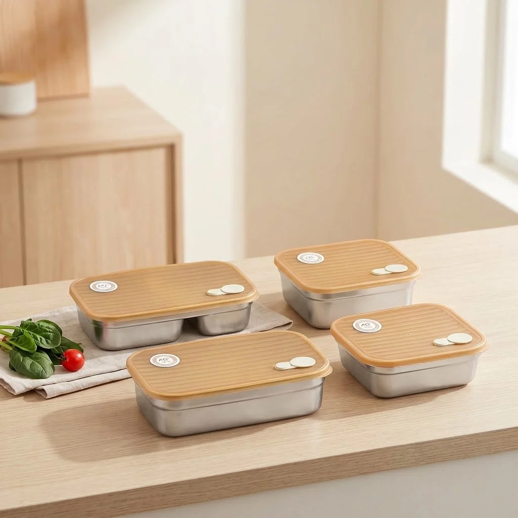 304 스테인리스 스틸 소재의 칸막이형 도시락통, 밀폐 - Food Storage With Dividers 리뷰 및 가격